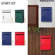 [STARTIST] Wall-mounted Mailbox with Keys, Parcel Slot, Commercial Rural Complaint Box, Outdoor Porc