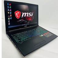 MSI Laptop Gaming Core i7 Processor with GTX 1050Ti graphics #Ram 32GB# SSD 128Gb+500GB HDD #Windows