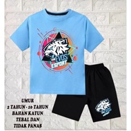 Setelan baju anak laki laki perempuan baju kaos setelan anak laki laki perempuan umur 6bln-10 tahun 