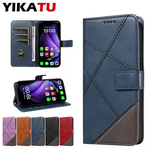 Kickstand Luxury Business Flip Leather Case For Realme 10 11 12 8 8i 9 9i Pro Plus 4G 5G Flip Card S
