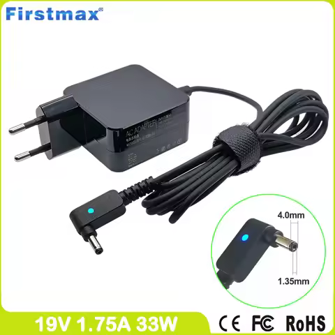 19V 1.75A 33W AC Adapter for Asus Laptop Charger X502SA F507MA R507MA X507MA X509MA E510KA E510MA X5