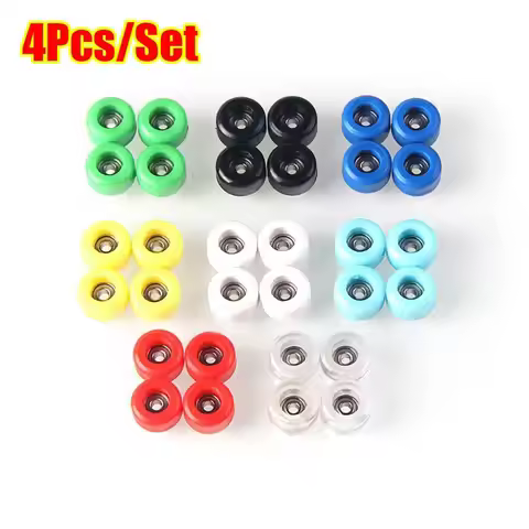 4Pcs Urethane CNC Bearing Wheel For Fingerboard Professional PU+Metal Mini Finger Skate Board Wheels