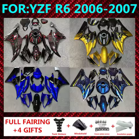 Motorcycle Injection Mold YZF R6 06 Fairing bodywork Kits YZF600 R6 07 Abs for YAMAHA YZFR6 2006 - 2