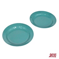 Eco Shop Melamine Ware Side Dish/Bread Plate in Shiny Green Color 7 Inch (Approx: 17.5CM) 2pcs/pack 