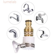 LUMELAB​ 3Pcs Universal Faucet Adapter, Adjustable 15mm To 20mm 3-in-1 Hose Adapter, Easy Install Ni