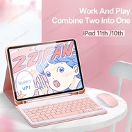 For iPad 11th Generation 2025 iPad 11-inch (A16) A3354 A3355 A3356 Case with Keyboard,Detachable Wir