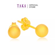 TAKA Jewellery 916 Gold Earrings Gold Ball