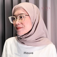 ALAIA - Vintage Paris Hijab Square Special Color Mauve Taupe Walnut Black Khaki Plum Chai