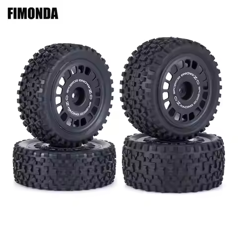 4pcs 88mm Glued Road Wheel for 1/10 Buggy Tires HSP HPI Wltoy Tamiya TT-02B DT-02 RC Car Rally Racin