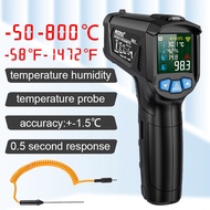 Ir02c Infrared Thermometer High-Precision Industrial Thermometer Gun Handheld Oil Temperature Thermo