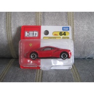 TOMICA FERRARI 488 GTB NO 62 SCALE BLISTER64