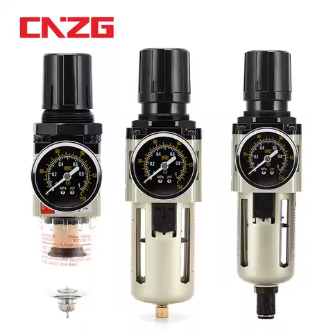 AW2000-02 1/4 SMC Type Air Filter Pressure Regulating Regulator Trap Oil Water Separator Source Proc