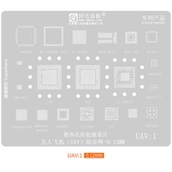 AMAOE UAV1 UAV2 H3/H6/LC1860C/BGA178 BGA96/60/200/84/178/63 A9-A1-RH IC Reballing BGA Stencil Solder