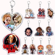 Chucky Bride in the horror movie keychain for handbag accessories, pendants, Halloween ghost doll ke
