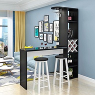 European Wall-Mounted Bar Table Modern Home Divider Cabinet Living Room Wine Cabinet L shape Entrywa