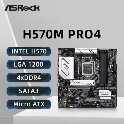 ASRock H570M PRO4 Motherboard Support 10700F 11700F 11600K 10400F 11400F 10100 11900K CPU LGA 1200 4