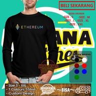 Ethereum Diamond Color Logo Long Sleeve Distro Shirt