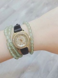美國帶回DKNY鑽石K金手錶