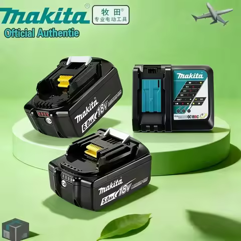 Original Makita 18V Battery 6Ah, High Capacity Lithium-Ion Batterie Makita 18V, Compatible with 18V 