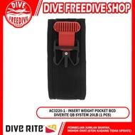 AC3220-1 Insert Weight Pocket Bcd Diverite QB System 20Lb 1pcs 4.5kg Accessories Pouch BC Dive Rite 