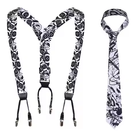 Adult Jim Cosplay Carrey Neck Tie Strap Mask Jim Cosplay Costume Accessories Men Roleplay Fancy Hall