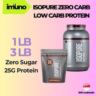 [Imuno] ISOPURE Protein Powder Zero Carbs | Low Carbs | Whey Protein Isolate Unflavoured 1/3LB