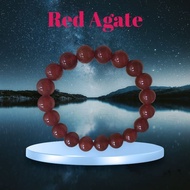 红玛瑙圆珠手串 Red Agete Bracelet#10mm