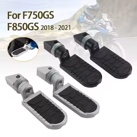 Motorcycle Rear Footrest 360 Degree Adjustable Foot Pegs Rotatable FootPegs Rest For BMW F750GS F850