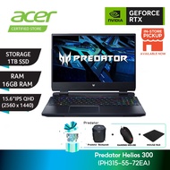ACER Predator Helios 300 Gaming Laptop (15.6" IPS QHD I7-12700H 16GD4 1TBSSD RTX3060 6GD6 Win11H) PH