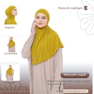 Hijab Husna Bergo Maryam Ropel Instant Adult Hijab ORIGINAL HUSNA HIJAB