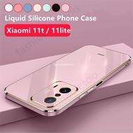 Casing For Xiaomi 11t pro 11tpro 11 Ultra Pro 11pro 11ultra 11lite 11 Lite 5G NE Xiaomi11 Square Plated Phone Case Fashion Couple Soft Silicone Camera Lens Shockproof Back Cover