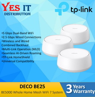TP-LINK Deco BE25 / Deco BE550 / Deco BE65 BE11000 WHOLE HOME MESH WIFI 7 SYSTEM (1PACK / 2PACK / 3P