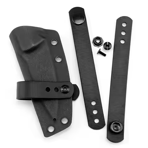 Lightweight IWB Soft Belt Clip Knife Sheath with Rubberized Nylon Safety Clip - IWB Knife Sheath Bel