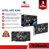 VGA / ASROCK INTEL ARC A380 CHALLENGER ITX 6G OC / 6GB DDR6 / BASE 2250MHZ / 3Y WARRANTY /