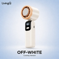 LivingQ S17 Pro Ice Cooling Handheld Fan - 100 Speed High Speed Turbo Portable Mini Digital Display