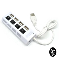 [COD] USB HUB 4 Ports 2.0 3.0 Tombol ON OFF Saklar Mandiri Switch Percabangan Slot Mouse Keyboard TF