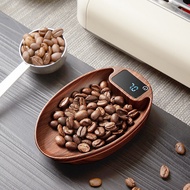 High Precision Solid Wood Coffee Bean Scale Bean Saucer Hand-Brewed Italian Coffee Electronic Weighi