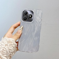 Luxury Laser Silver Gradient Case For Realme C63 C65S C61 C53 C51 C51S Phone Case Narzo N63 N61 N53