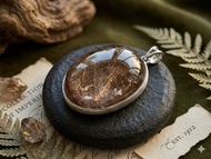 黃幽靈串銅髮水晶吊墜