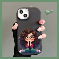 Cute Girls Phone Case Creative Protective Shell for Oppo R17 iPhone 15 Redmi K70 Cartoon Huawei P60 