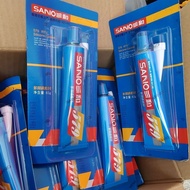[Barang laris] Sanhe Blue Sealant untuk Pembaikan Kenderaan, Sealant Tahan Suhu Tinggi 579, Gam Enji