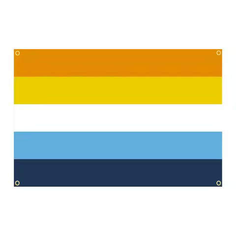 Aroace Flag 3x5Ft Poly Rainbow Inclusive Flag