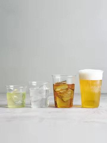 Kinto Glass Cup Transparent Coffee Beer Cold Brew Iced Latte Water Tea Cup Heat Resistant round Shap