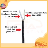 1533 SHIELDED WIRE 20AWG SINGLE CORE TINNED COPPER PVC INSULATION 300V AUTO WIRING CABLE CAR 1 METER