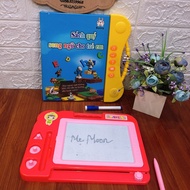 Combo: English audiobook + Self-erasing word board