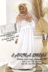 gamis kondangan simple elegan mewah  2024 viral SAFIRA DRESS murah dan bagus ukuran L|XL//pakaian wanita fashionable