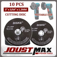 GD23 10PCS 3" X 3/64" X 1.2MM CUTTING DISC CIRCULAR RESIN GRINDING WHEEL SAW BLADE CUTTING WHEEL DIS