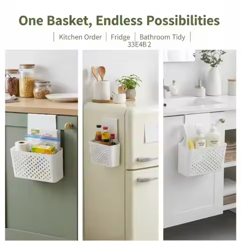 Kitchen Cabinet Door Interior Storage Shelf And Box, Hanging Hook Behind The Door, Kitchen Cabinet D