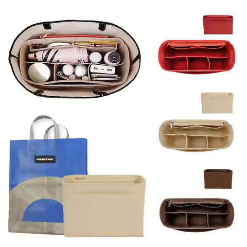 Multi-Pocket Handbag Organizer for LV Speedy25/30/35/Gentlewoman Bag Large Capacity Storage Bag Felt