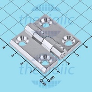 [2 Pieces]- HL050-3 Silver Electrical Cabinet Hinge 40mm